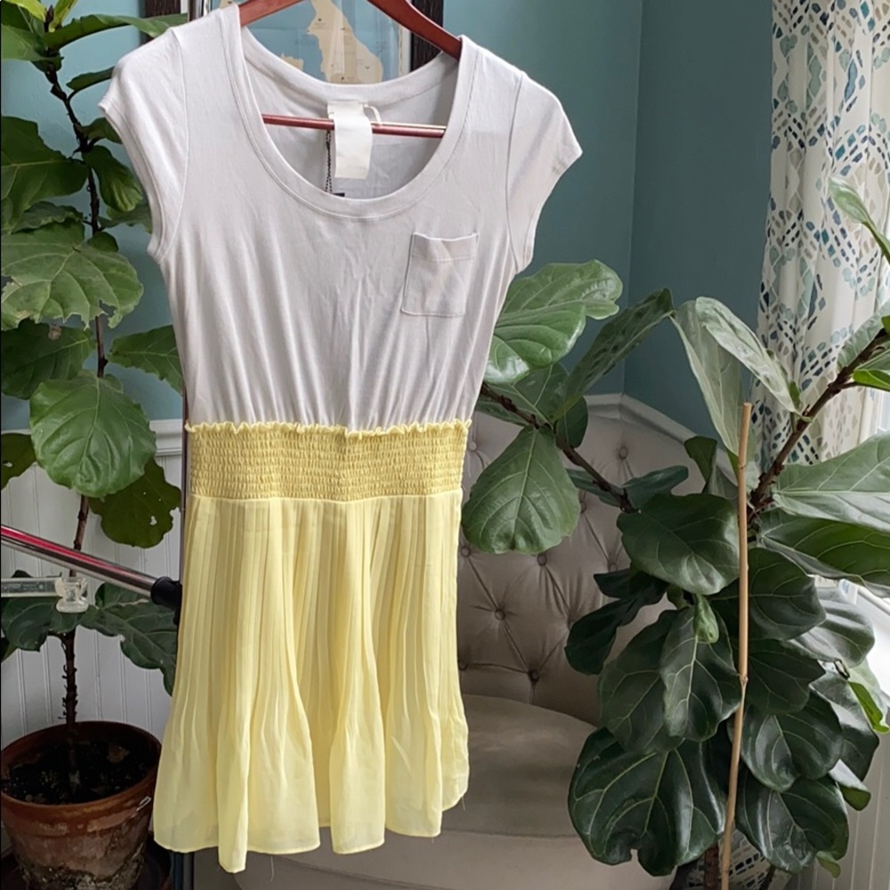 NWT Heather pleated mini dress